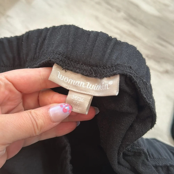 Women Within Side Stripe Cotton FrenchTerry Straight Leg Sweatpant Size 4X 34/36 - Picture 4 of 6